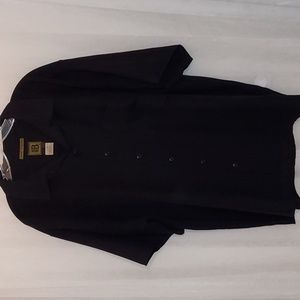 Bruno B black button front mens shirt sz 2X BIG
